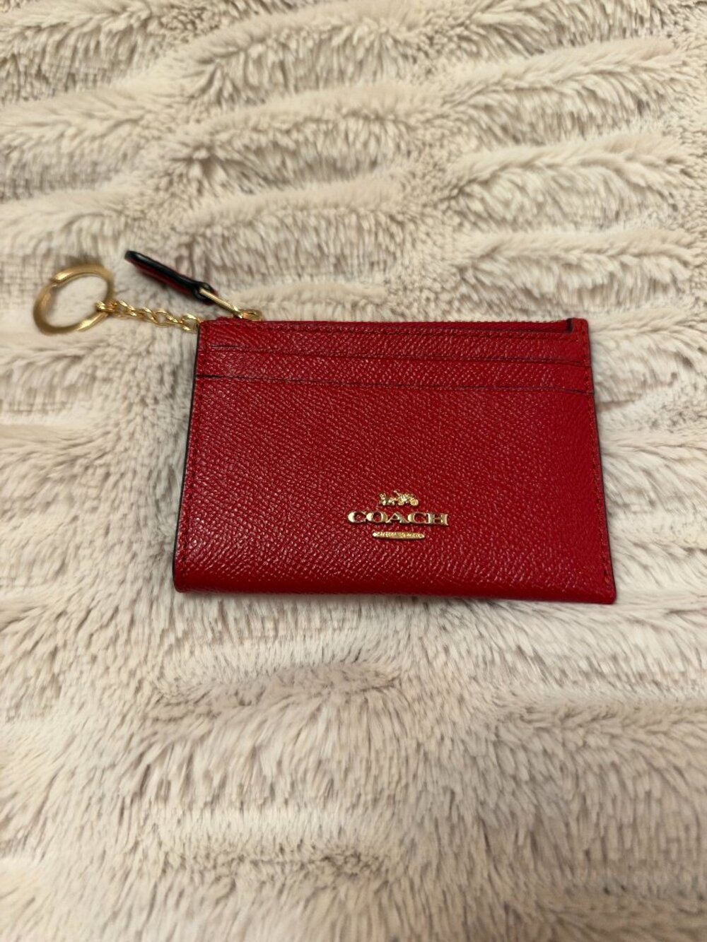 Coach Mini Skinny ID Case (Style 88250) – Red